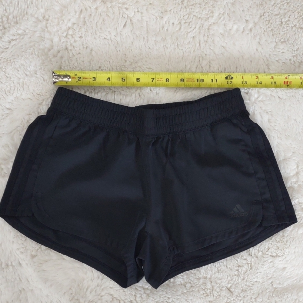 Adidas Black Athletic Shorts Lightweight Stretchy Design - Picture 8 of 17